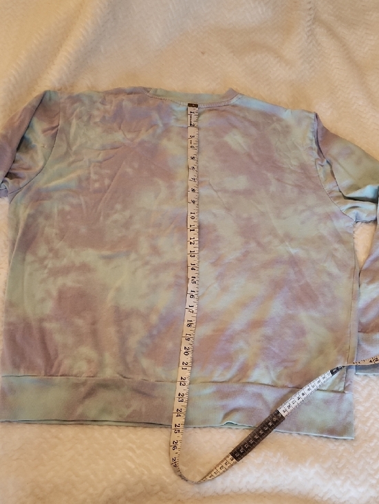 The Simpson's Bart Tie Dye Long Sleeve Sweat Shirt Men's Size L - Picture 5 of 6